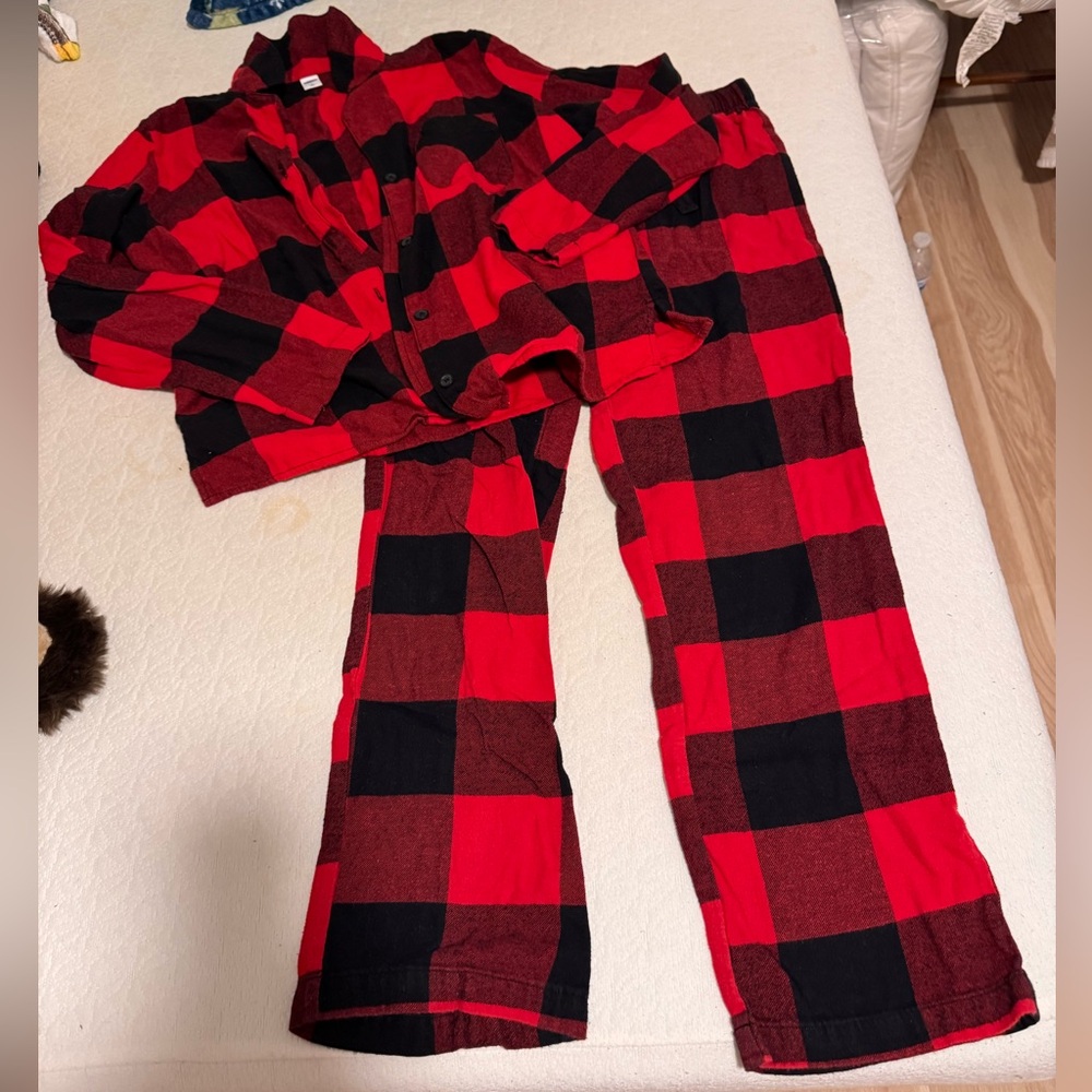 Small Buffalo plaid pajama set